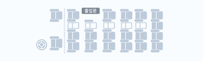25인승 중형버스 좌석 배치도